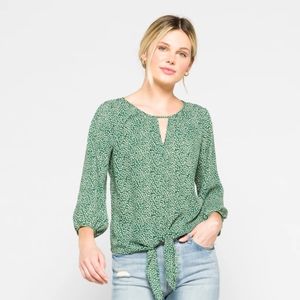 Green blouse